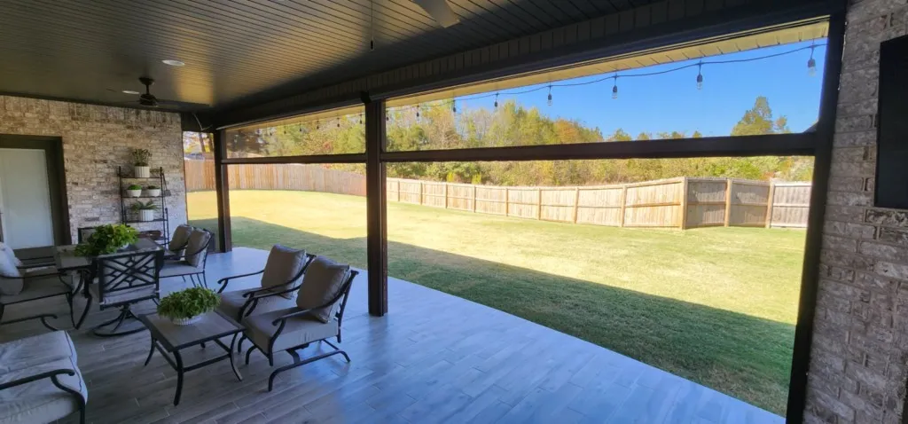 Black housing patio screens Super Screen insect screen