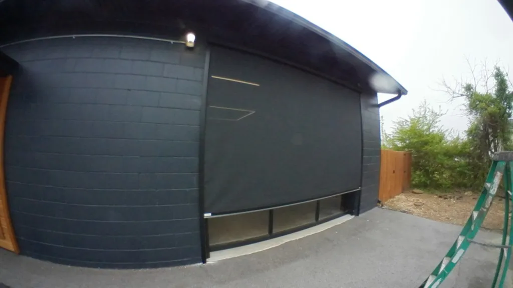 Rogers Arkansas motorized screen technology company commercial application