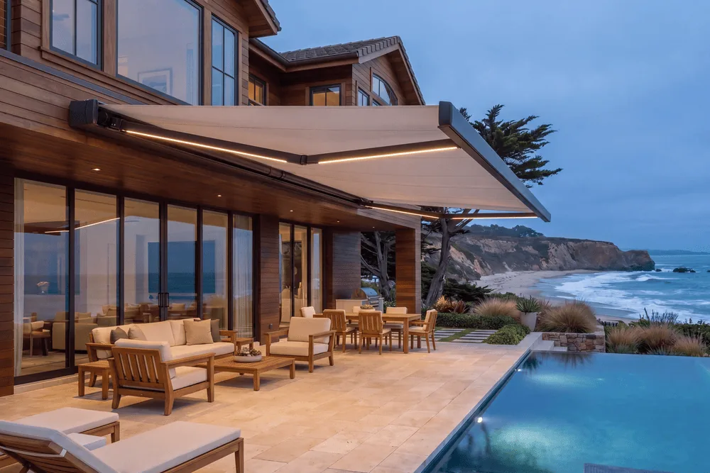 SunPro Full-Cassette motorized retractable awning