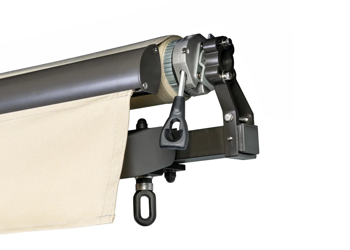 SunPro Open-Roll motorized awning profile view