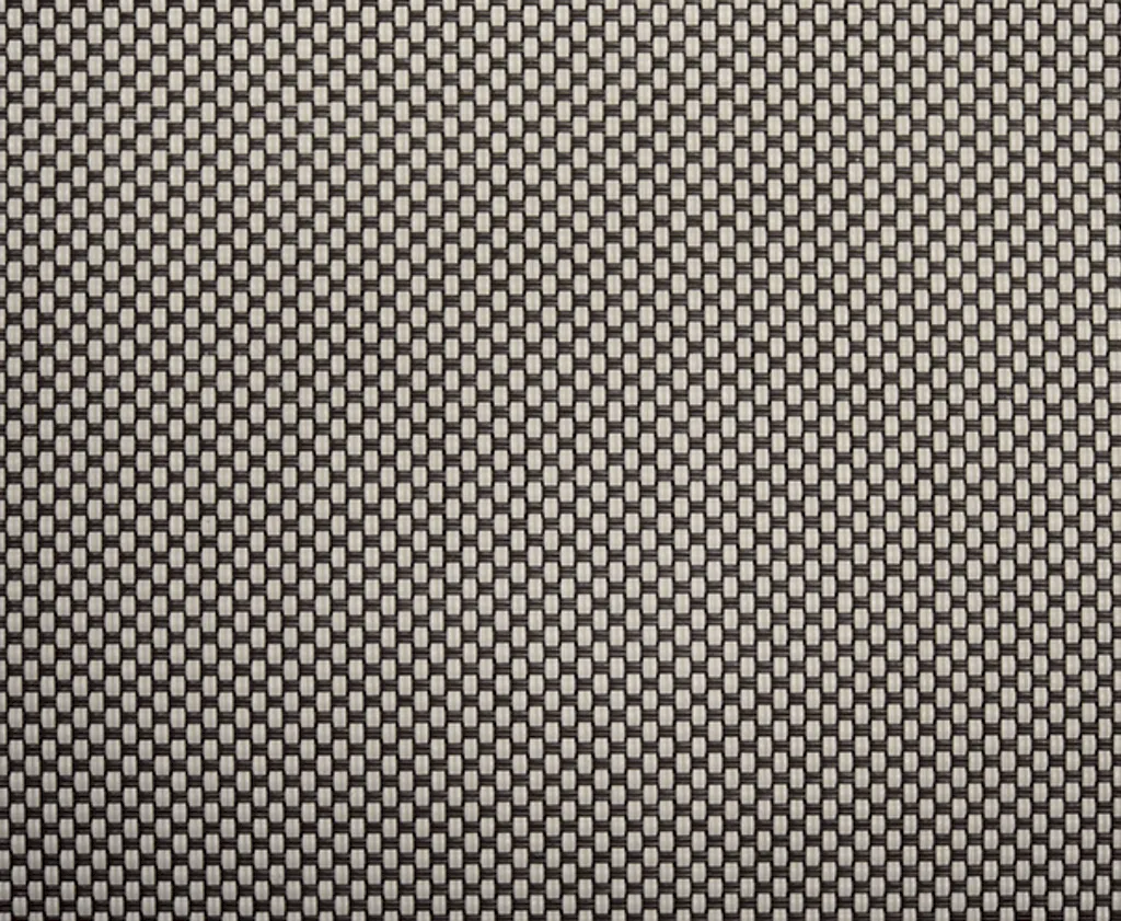 Textilene Nano 95 Café motorized retractable screen fabric swatch — 95% UV blocking exterior shading mesh stocked by NWA Security Shutters in Northwest Arkansas