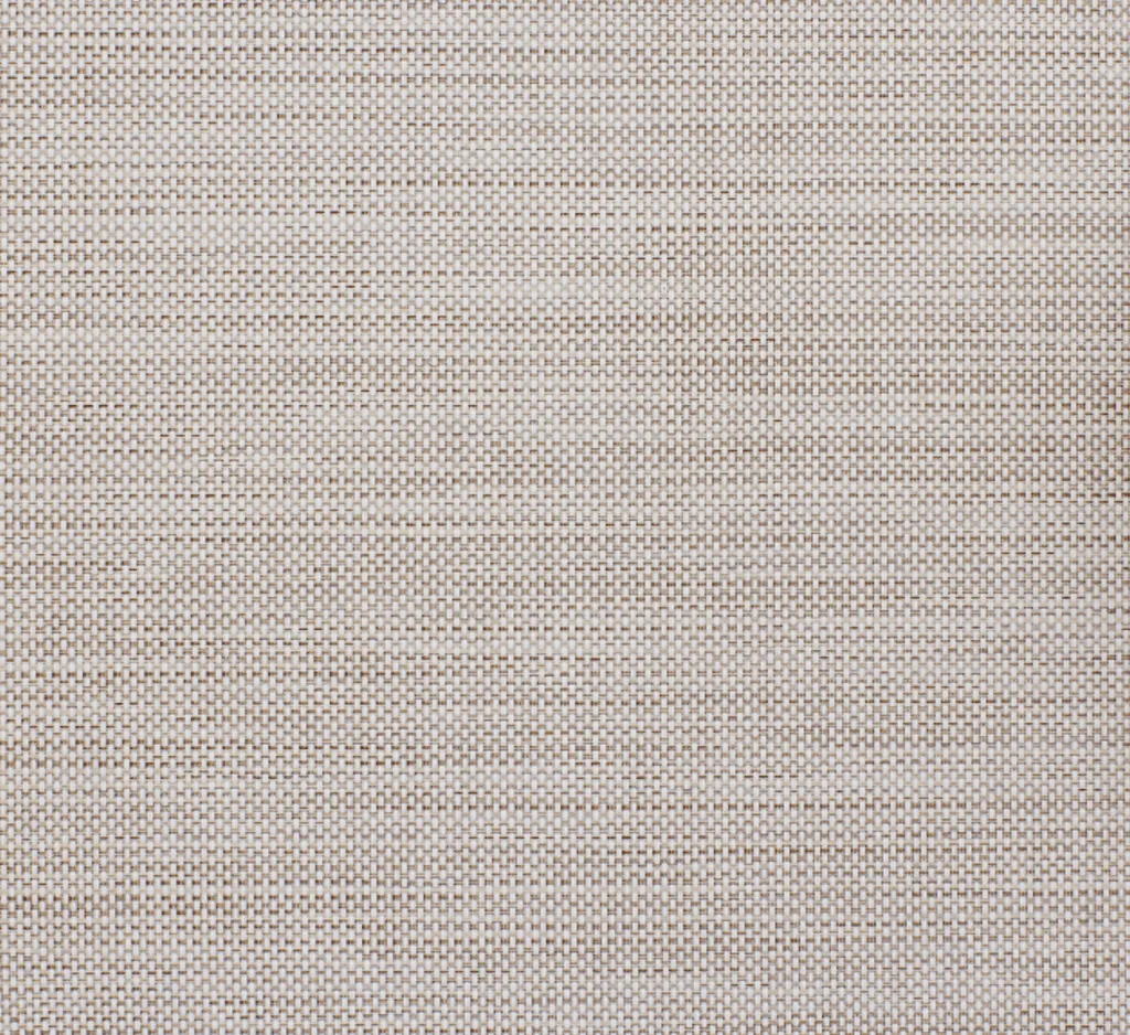 Textilene Nano 95 Stone Texture motorized retractable screen fabric swatch — 95% UV blocking exterior shading mesh stocked by NWA Security Shutters in Northwest Arkansas