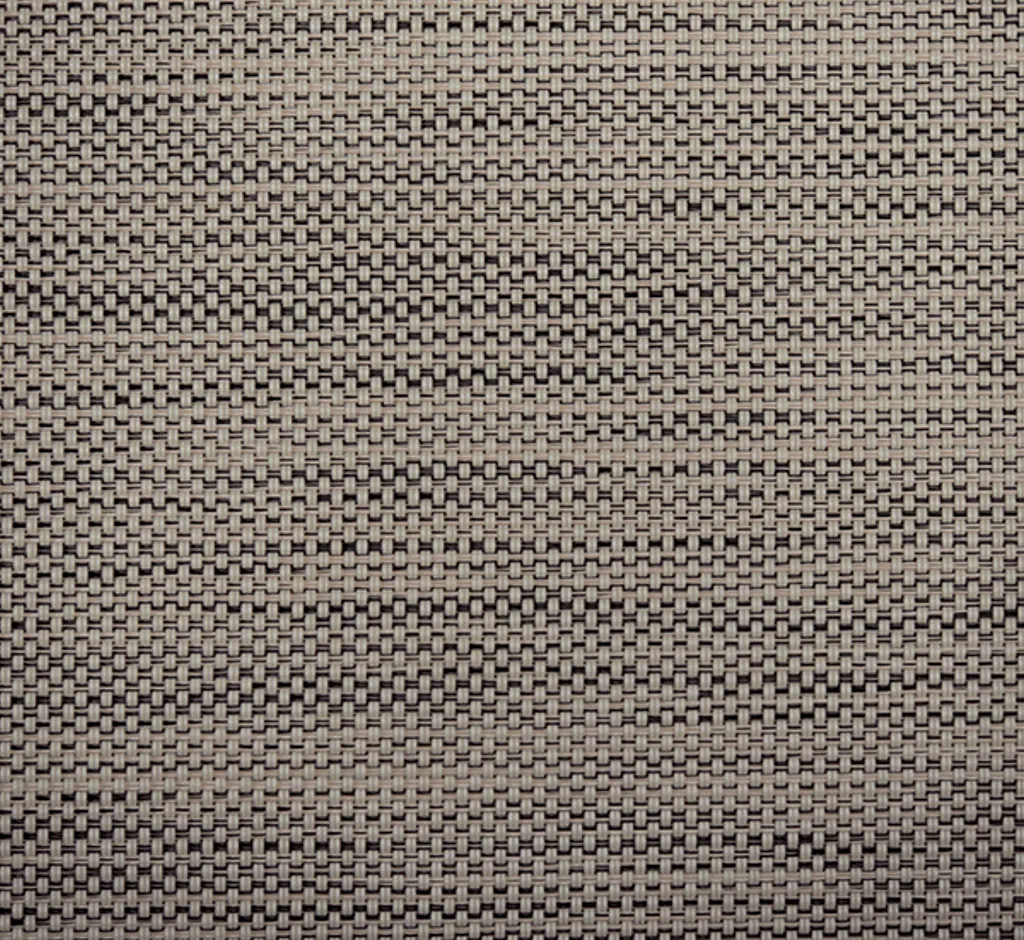 Textilene Nano 95 Tumbleweed motorized retractable screen fabric swatch — 95% UV blocking exterior shading mesh stocked by NWA Security Shutters in Northwest Arkansas